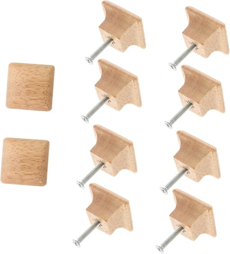 10pcs Deal with Family Knobs Sq. Closet Pulls Kitchen Door Classic Door Knobs Door Pulls Knobs Spherical Sq. Door Knobs Unfinished Knobs Sq. Cupboard Door Knobs Dresser Wood