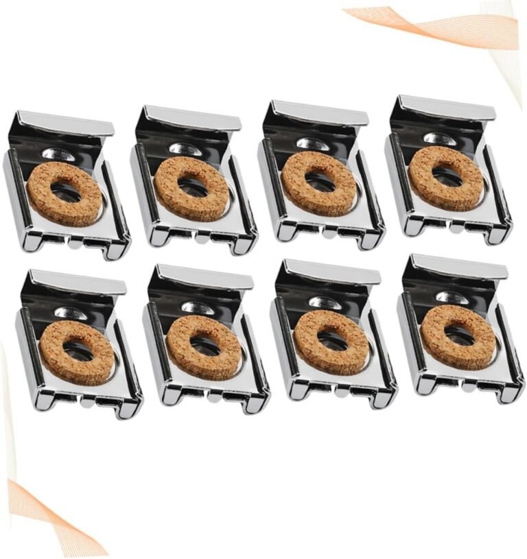 Gadpiparty 8pcs Mirror Clips Mirror Holder Clips Hooks Mirror Fixing Clips Latch Mirror Mount Clips Washer Drain Hose Clip Bathe Door Clip Mirror Hanging Package for Wall Detachable Picket Silver