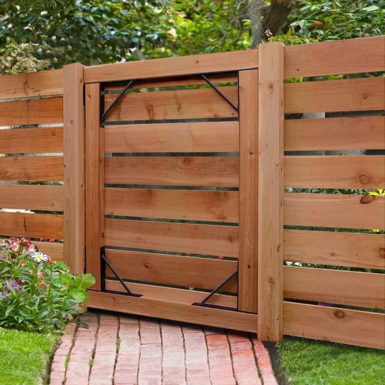 Heavy Obligation Fence Gate Equipment Gate {Hardware} Iron No-Sag 2x4s Adjustable for Wood Fence Gate Home windows Shed Doorways