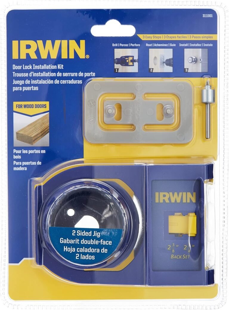 IRWIN Door Lock Set up Equipment for Picket Doorways (3111001), Blue
