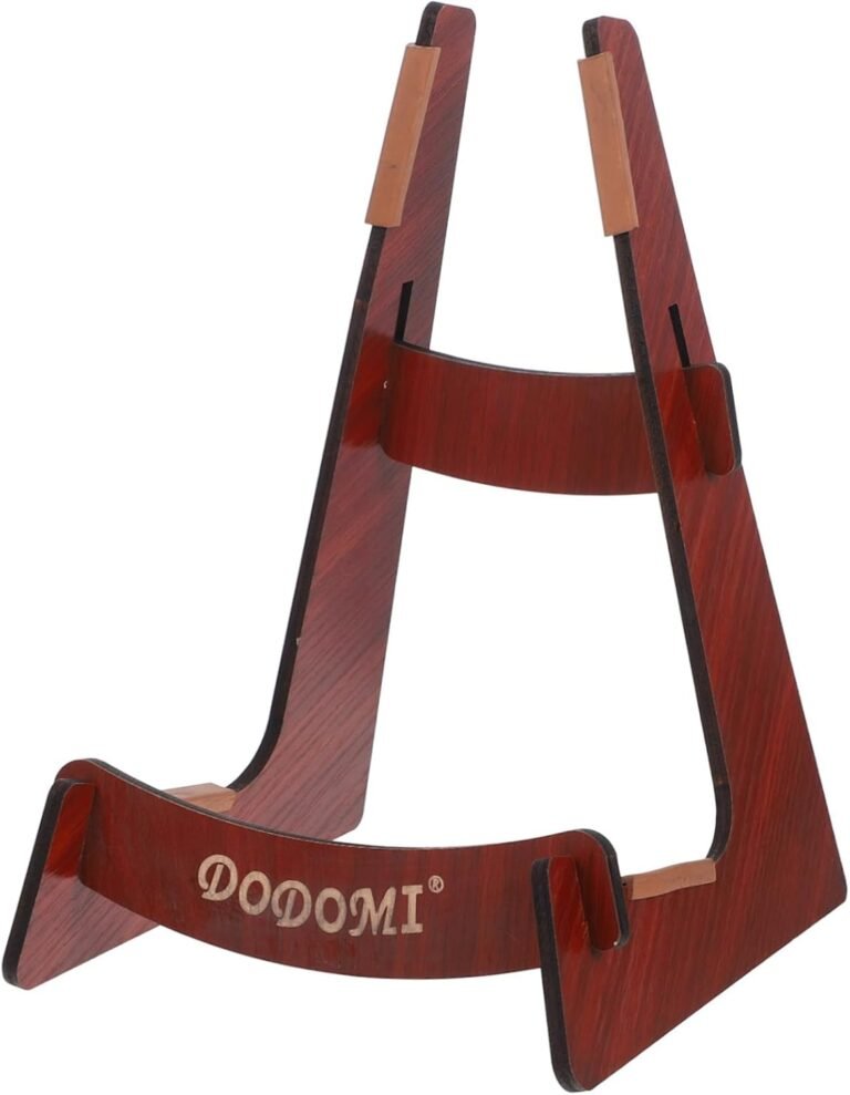 Guitar Stand for Residence and Store Picket Flooring Rack for Acoustic Electrical and Ukulele Foldable Design for Simple Storage Versatile Mandolin and Guitar Show Holder