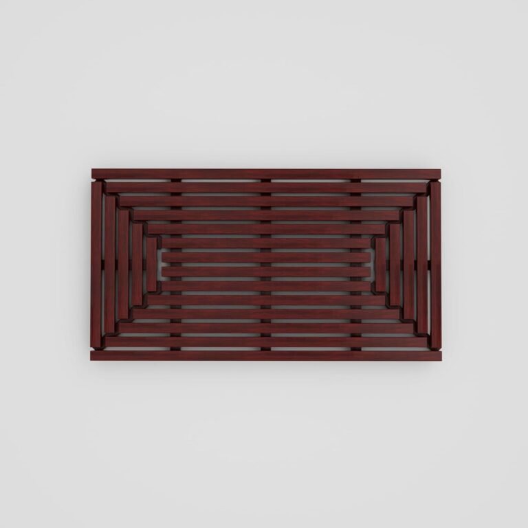 Additional Massive Luxurious Teak Wooden Tub Mat – Darkish Walnut Waterproof Bathe Mat, Non-Slip Toilet Carpetr, 35×19 Sturdy Picket Ground Mat with Fast-Dry (Eco-Pleasant End)