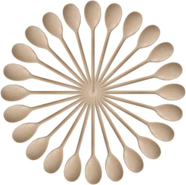 Kitchen Wood Spoons Mixing Baking Serving Utensils Puppets 12 inch – Set of 24 ROUNDSQUARE