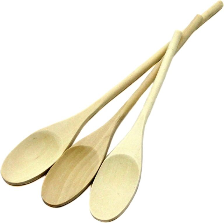 Chef Craft Choose Maple Strong Spoon Set, 10, 12, 14 inch 3 Piece Set, Pure