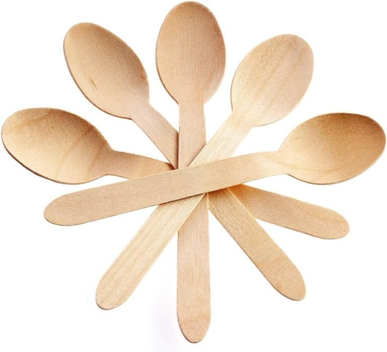 Good Stix 6.25″ Wood Cutlery Spoons- Pack of 250ct,Gentle Brown