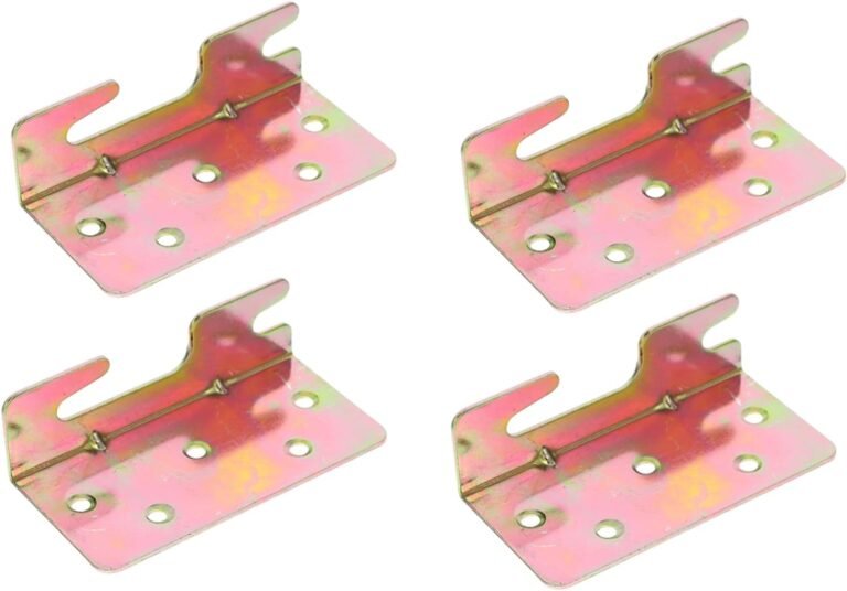 Mattress Connector Set 4pcs Picket Mattress Rail Brackets Common Mattress Body Mounts Headboard Footboard Hinges