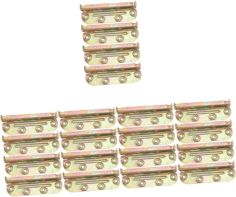 20 Units Iron Mattress Body Put up Bracket Mattress Rail Hooks Equipment Straightforward Set up Metallic Mattress {Hardware} for Wood Headboard