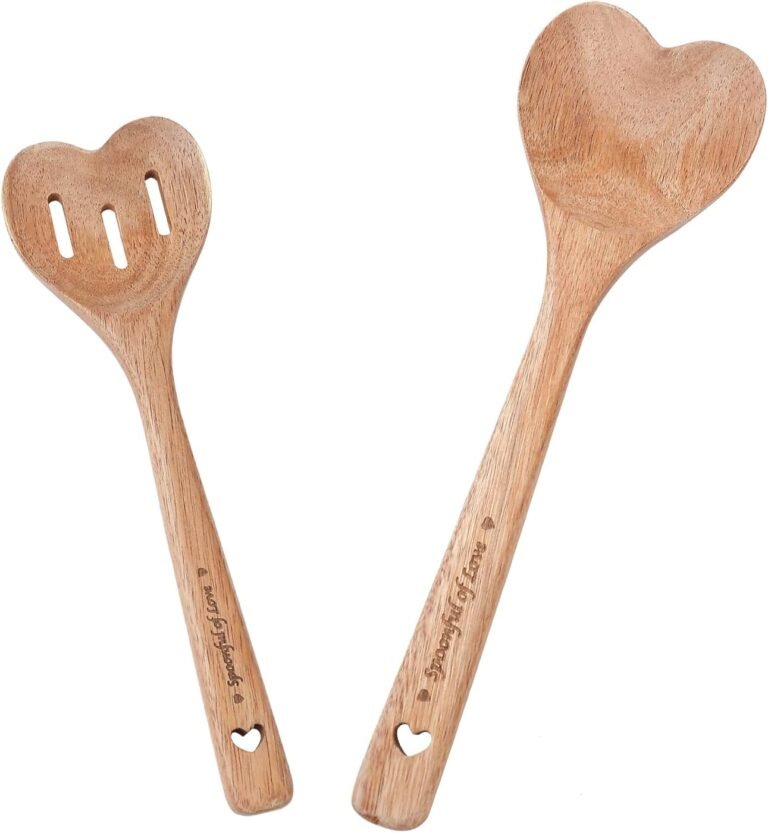 2 Piece Coronary heart Formed Spoon – Birthday Presents For Ladies,Acacia Picket Coronary heart Formed Spoons,Coronary heart Formed Measuring Spoons,Coronary heart Formed Kitchen Equipment,Moms Day Presents for Mother,Grandma,Spouse
