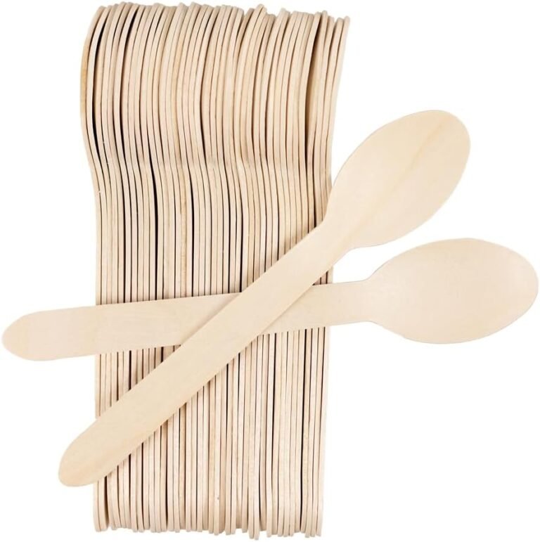 100 Pcs 6 Inch Wooden Spoons