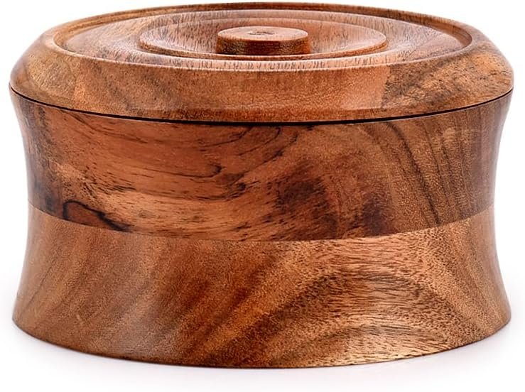 Jewelry field Acacia Wooden Classic Type Treasure Field Storage Organizer Trinket Memento Chest (5″ x 5″ x 3″)