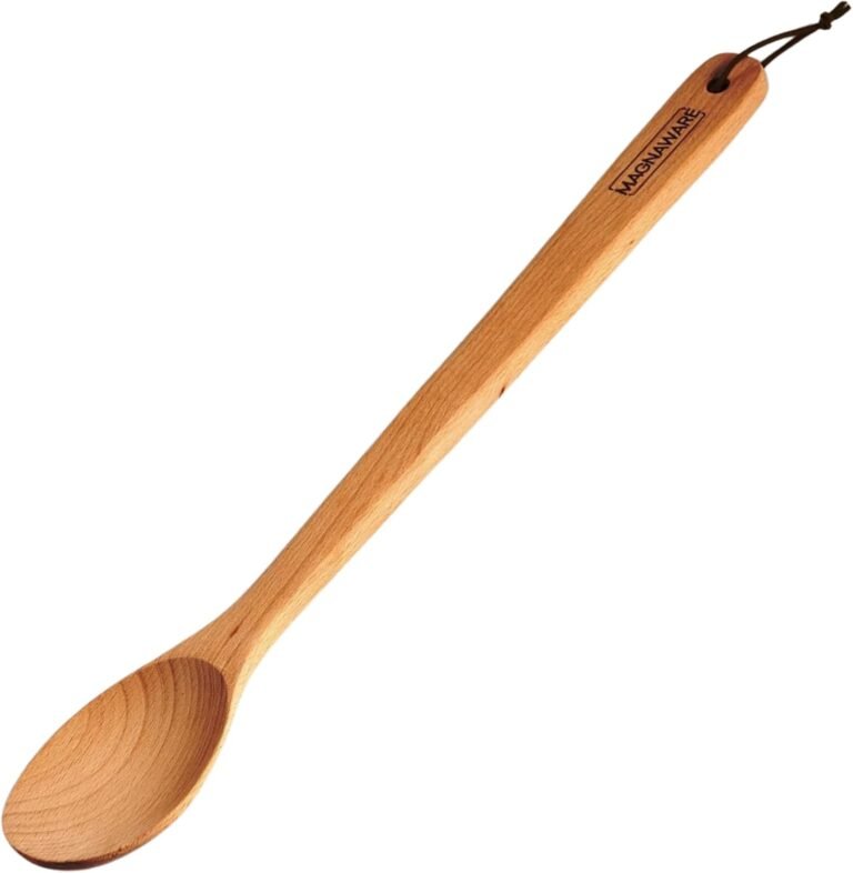 Further Lengthy Picket Spoon, 18-inch Heavy Obligation Stir Paddle for Cooking in Large Pots – Massive Cooking Spoon For Cajun, Brewing, Mixing, Stirring – Strong Pure Laborious Wooden Massive Spatula