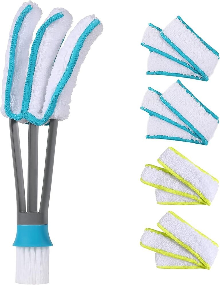 SetSail Blind Duster, Window Cleaner Duster Brush with 5 Microfiber Sleeves, Cleansing Instruments for Vertical Blinds Air Conditioner Mud Ceiling Followers Mud Collector