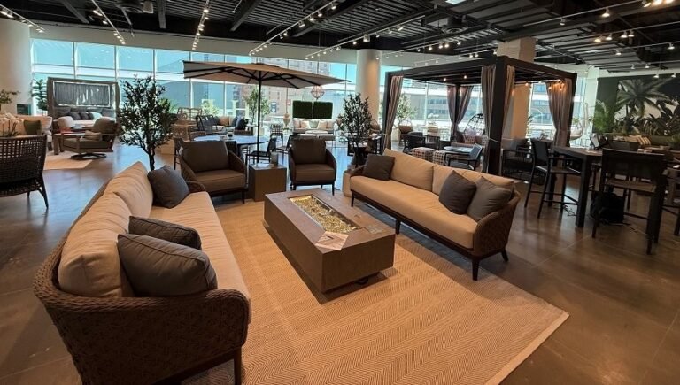 The sundown is exhibited within the prolonged highpoint showroom within the West
