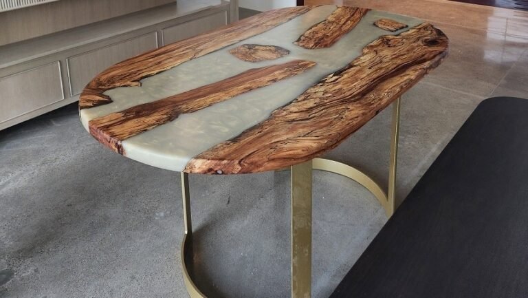 River resin tables do a distinct segment with crafts created epoxy merchandise